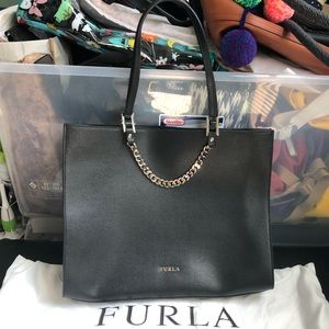 Furla dual handle tote bag